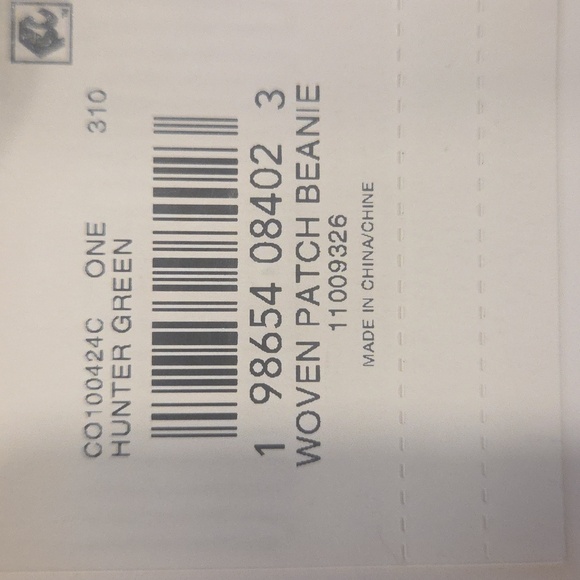 NWT Coach Ribbed Knit Beanie Hat – Hunter Green - Picture 2 of 5